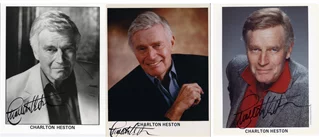 Charlton Heston autograph