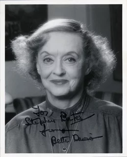 Bette Davis autograph