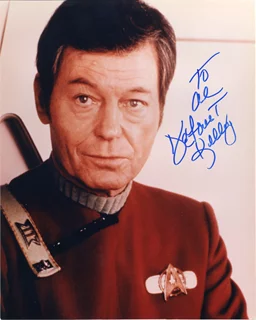 Deforest Kelley autograph