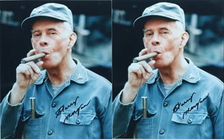 Harry Morgan autograph