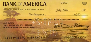 Curly Joe DeRita autograph