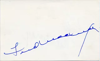 Fred MacMurray autograph