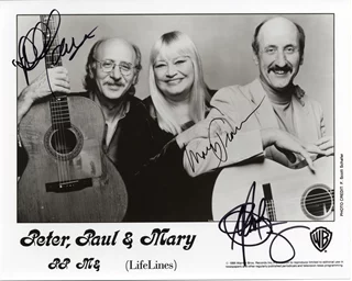 Peter, Paul & Mary autograph