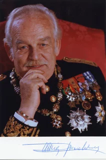 Prince Rainier autograph