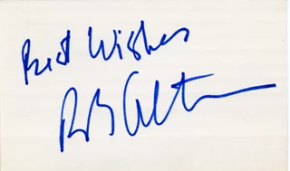 Robert Altman autograph