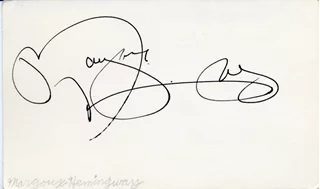 Margaux Hemingway autograph
