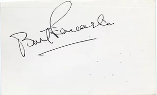 Burt Lancaster autograph