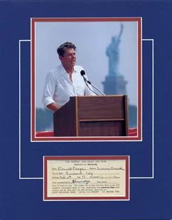 Ronald Reagan autograph