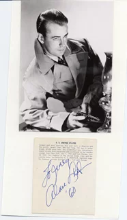Alan Ladd autograph