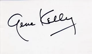 Gene Kelly autograph