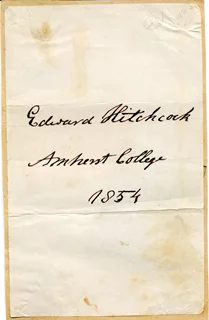 Edward Hitchcock autograph
