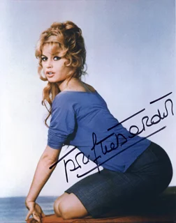 Brigitte Bardot autograph