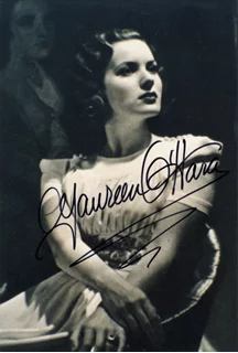 Maureen O'Hara autograph