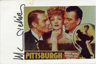 Marlene Dietrich autograph