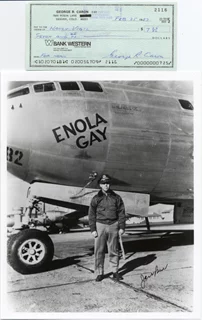 The Enola Gay autograph