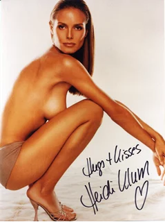 Heidi Klum autograph