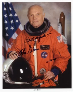 John Glenn autograph