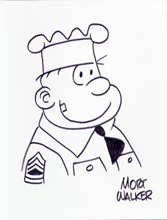 Mort Walker autograph
