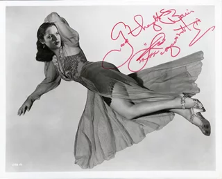 Acquanetta autograph