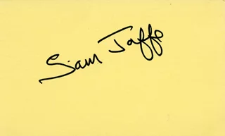 Sam Jaffe autograph