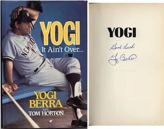 Yogi Berra autograph