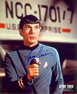 Leonard Nimoy autograph