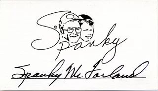 Spanky McFarland autograph