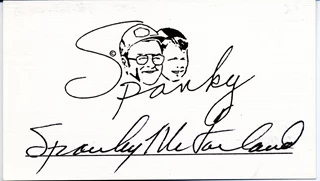 Spanky McFarland autograph
