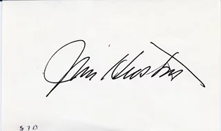 John Huston autograph