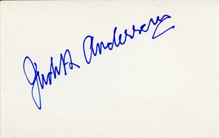 Dame Judith Anderson autograph