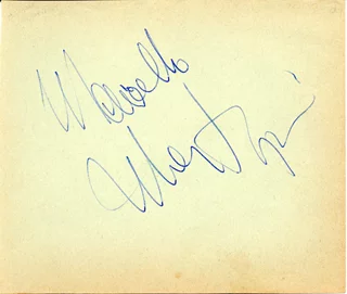 Marcello Mastroianni autograph