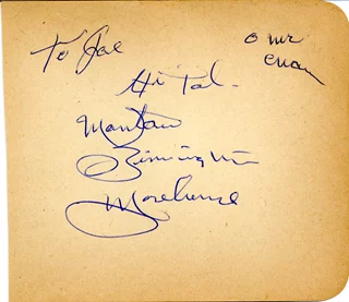 Mantan Moreland autograph