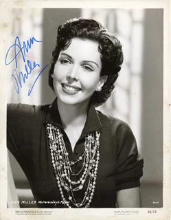 Ann Miller autograph