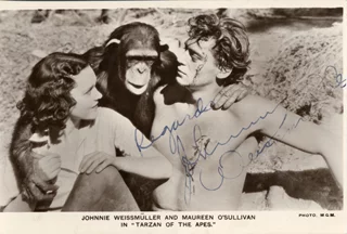 Johnny Weissmuller autograph