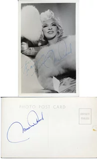 Mae West autograph