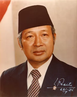 Suharto autograph