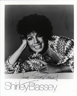 Shirley Bassey autograph