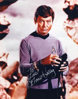 Deforest Kelley autograph