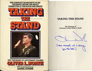 Oliver North autograph