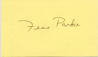 Fess Parker autograph