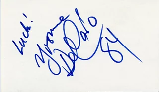 Yvonne DeCarlo autograph