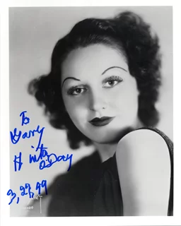 Anita O'Day autograph