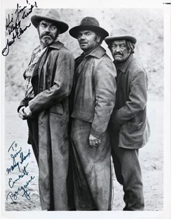 Ernest Borgnine & Jack Elam autograph