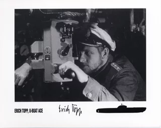 Erich Topp autograph