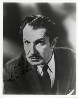 Vincent Price autograph