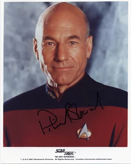 Patrick Stewart autograph