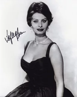 Sophia Loren autograph