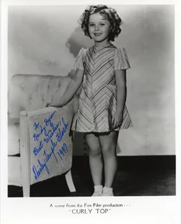 Shirley Temple autograph
