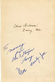 The Three Stooges autograph