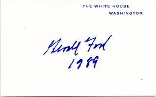 Gerald Ford autograph